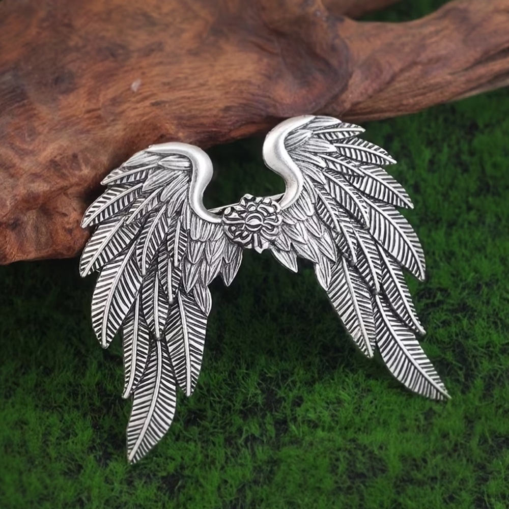 New! Viking Silver Angel Wing Hair Clip 🪽 B1-49 - Picture 5 of 6